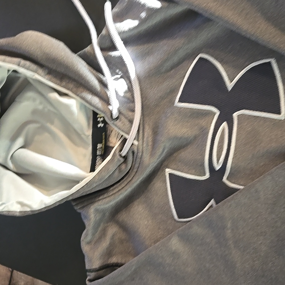 Under Armour Charcoal and White Hoodie
